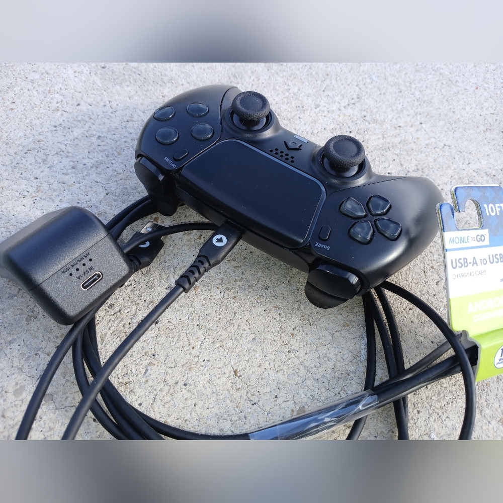 Controller PS4/ PS5 Controller, backup backup, 10' USB cable. - Picture 2 of 8